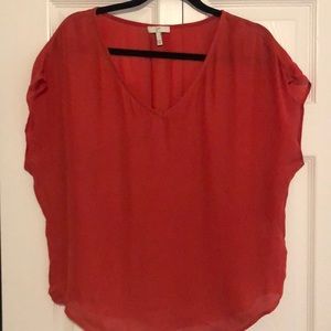 Joie Red Silk top